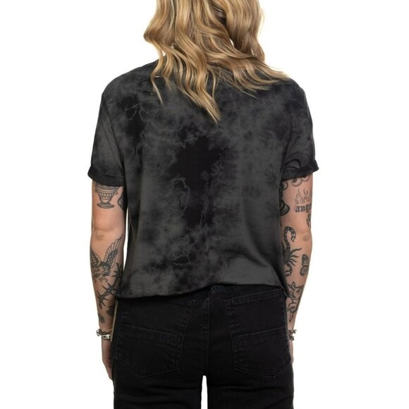 New Affliction Lips Rock N Roll Jeweled Beaded Fringe Size S/M - Picture 2 of 9